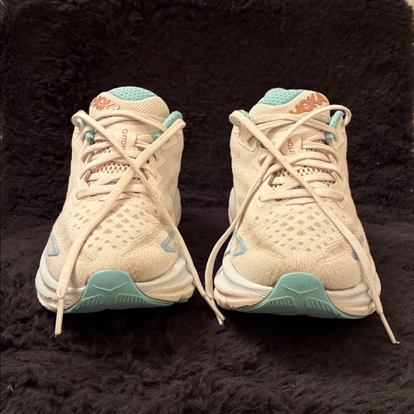 HOKA CLIFTON 9 - WHITE AND LIGHT BLUE - with BOX - Picture 10 of 15